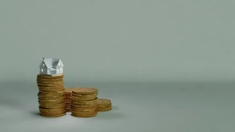 House on coins Stock Illustration