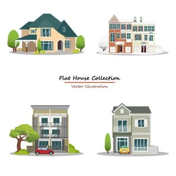 House collection3 Stock Illustration