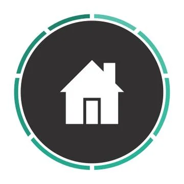 House computer symbol Stock Illustration