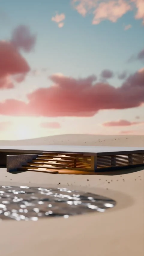 House Construction 3d rendering loop Stock Footage 266985705