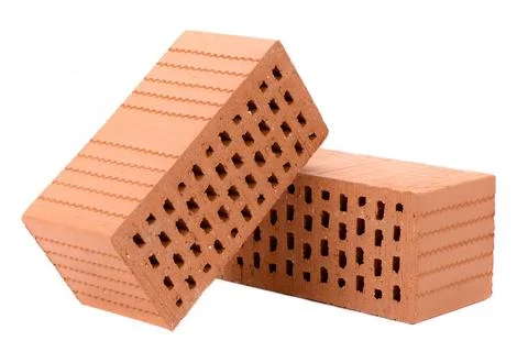 House construction with brick, tools, plan and model house house construct... Stock Photos