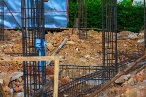 House construction in development Stock Photos