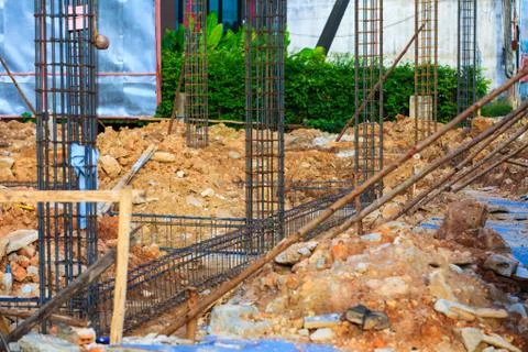 House construction in development Stock Photos