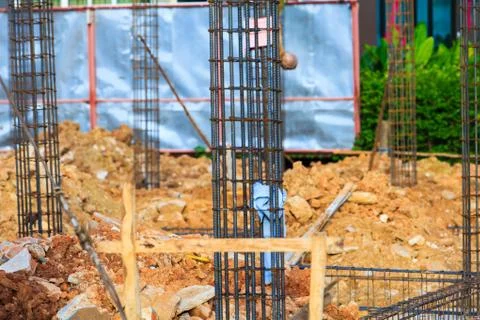 House construction in development Stock Photos