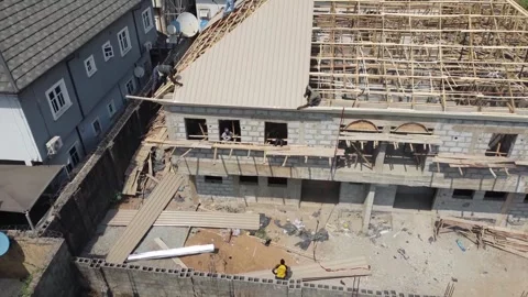 House construction Stock Footage 263415593