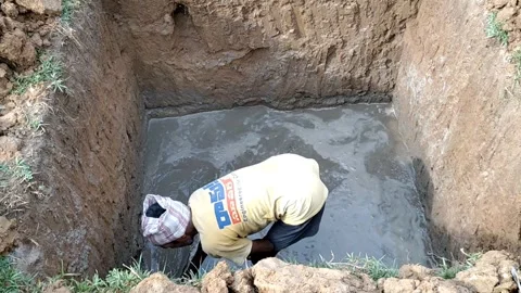 House construction - Foundation  level HD (4k video) Stock Footage 241136112