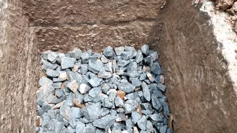 House construction - Foundation  level HD (4k video) Stock Footage 241136432