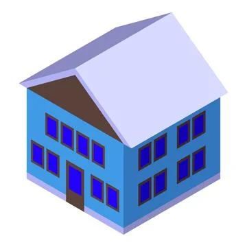 House construction icon isometric vector. Wall plaster Stock Illustration