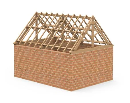 The house construction Stock Illustration