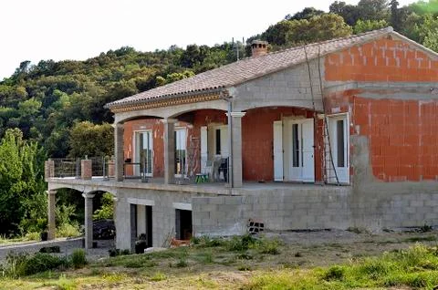 House in construction Stock Photos