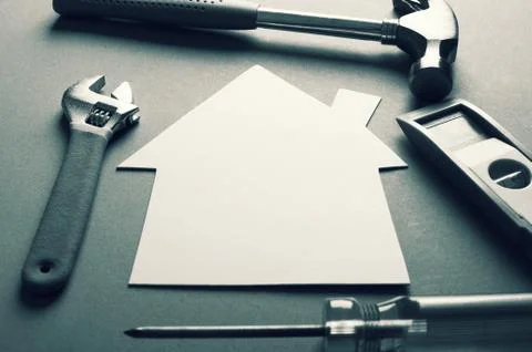 House Construction Plan Stock Photos