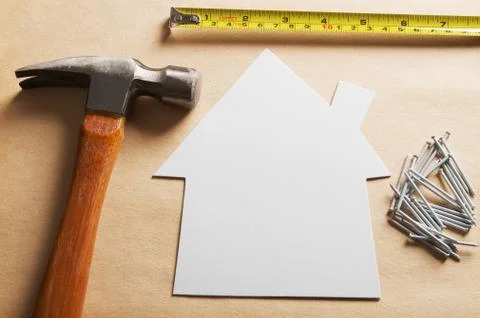 House Construction Plan Stock Photos