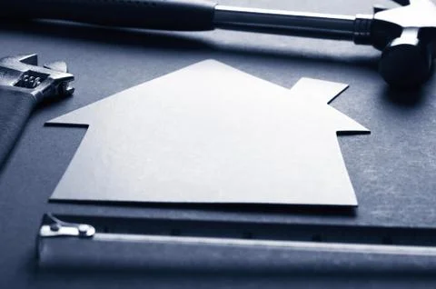 House Construction Plan Stock Photos