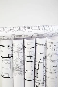 House construction plan Stock Photos