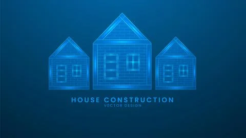 House construction. Repair or building construction concept. Vector illustr.. Stock Illustration