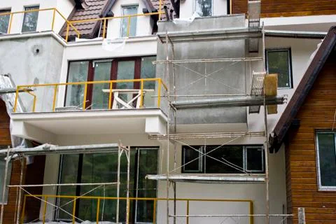 House construction site Foto stock