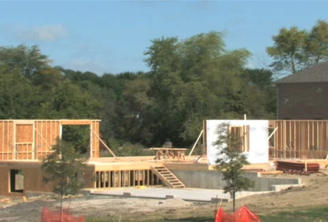 House Construction Time Lapse Stock Footage 530575