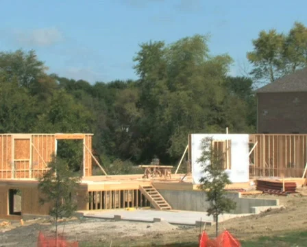 House Construction Time Lapse PAL Stock Footage 530611