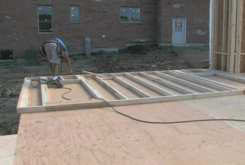 House Construction Worker Video stock 530574