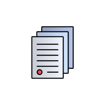 House, contract color gradient vector icon Stock Illustration