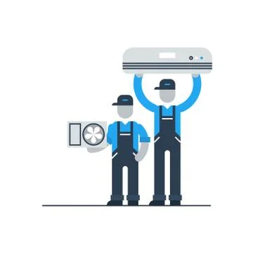 House cooling system Ilustração Stock