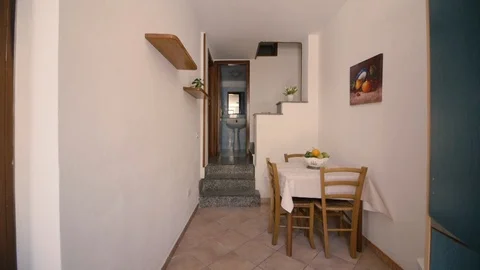 House corridor with background bathroom Stock Footage 87033348