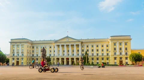 House of Councils in Smolensk, Russia Stock Footage