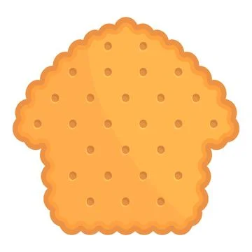 House cracker icon cartoon vector. Cookie food Stock Illustration