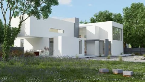 House cube daylight Stock Illustration