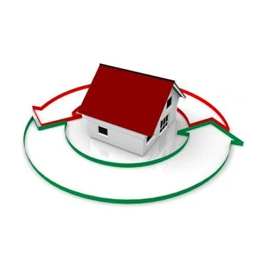 House cycle Stock Illustration