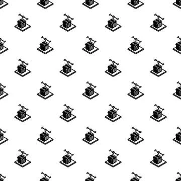 House d printing pattern seamless Ilustración de archivo