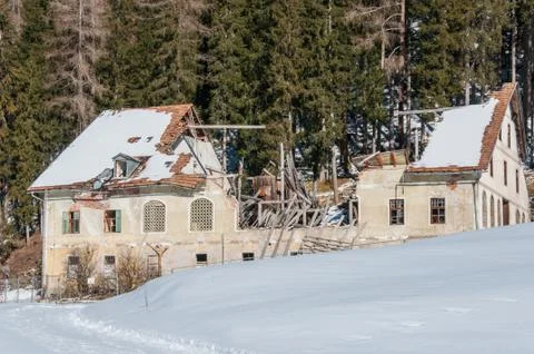 House damaged Stock Photos