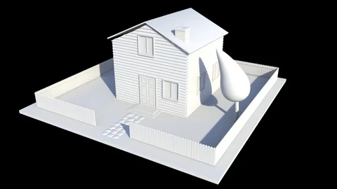 House Damaged By Windstorm Video stock 122199172