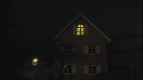 House in the dark Stock Footage 262439063