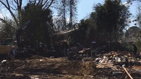 House in D.C suburb explodes on day it was to be auctioned Stock Footage 109279407