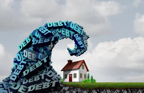 House Debt Stock Illustration