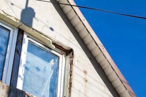 House with decaying facade Stock Photos