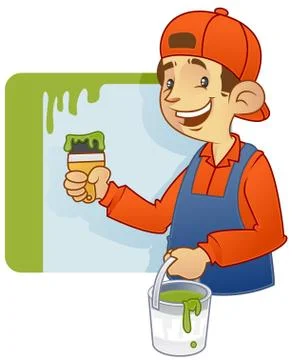 House Decorator - painter Stock Illustration