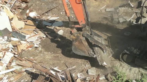 House Demolition Stock Footage 339755804