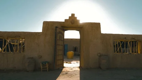 House in the desert of Agafay Video stock 108617426