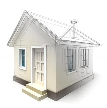 House design sketch Stock Illustration