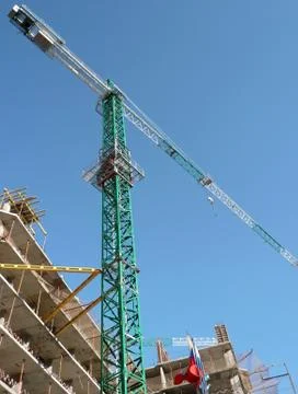 House develop with crane Stock Photos