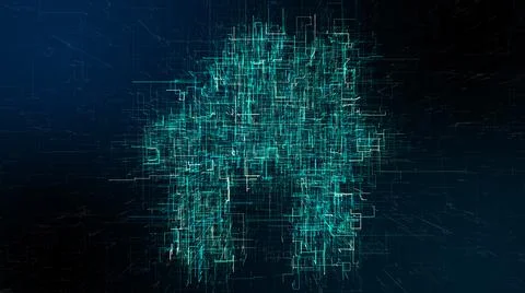 House devices connected network nodes Internet of things IOT cloud computing  Illustrazione stock