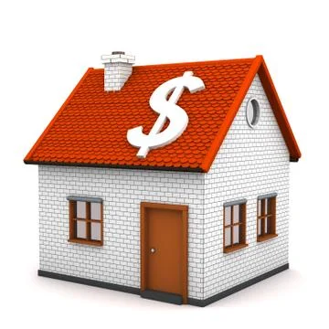House dollar Stock Illustration
