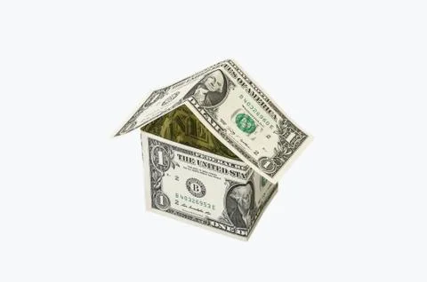 House from dollar seem Stock Photos