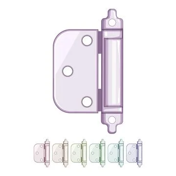 House door hinge cartoon vector graphic Illustration