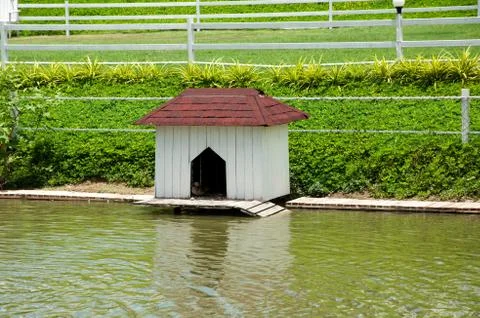House for the ducks and bird Stock Photos