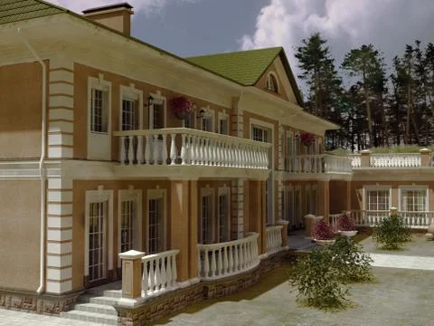 House dwelling Stock Illustration