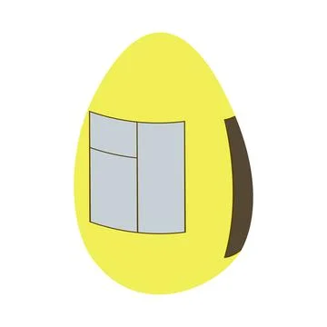 House egg colored Иллюстрация