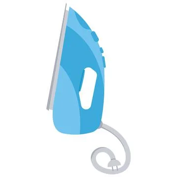 House electric iron. Flat vector illustration isolated on background Stock Illustration